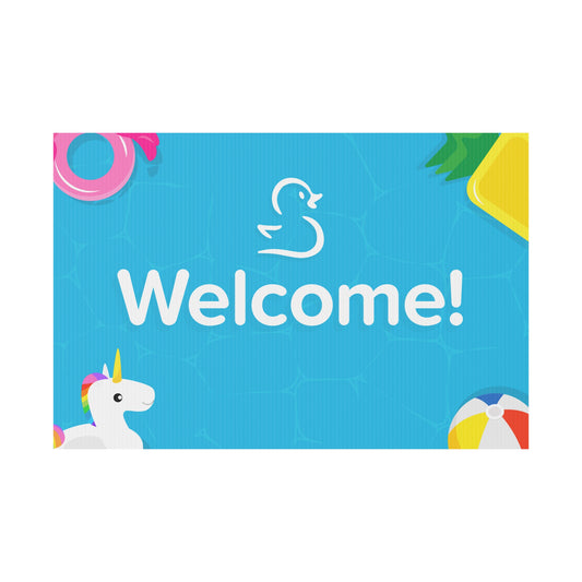 Swimply "Welcome" Yard Sign