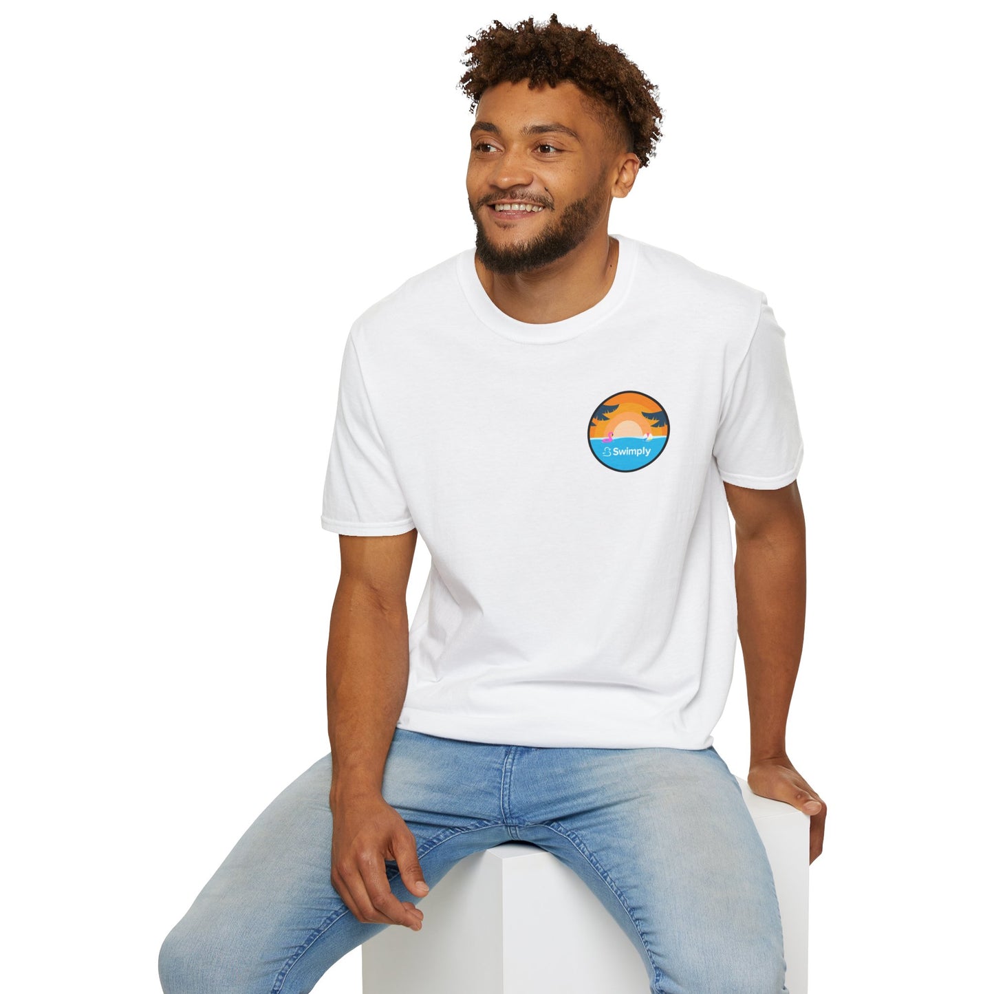 Tropical Sunset Unisex Softstyle T-Shirt, Beach Vibes Tee, Summer Shirt, Vacation Apparel, Gift for Travelers