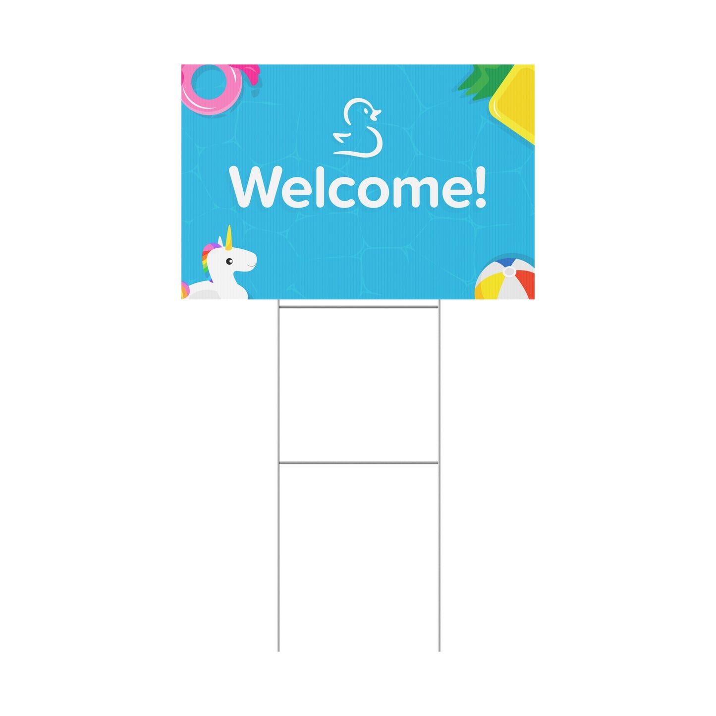 Swimply "Welcome" Yard Sign