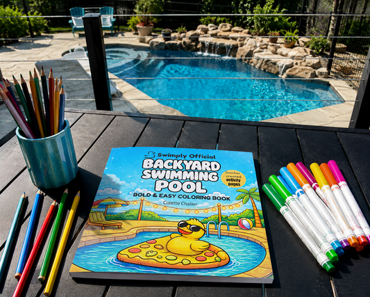 Back Yard Swimming Pool coloring book