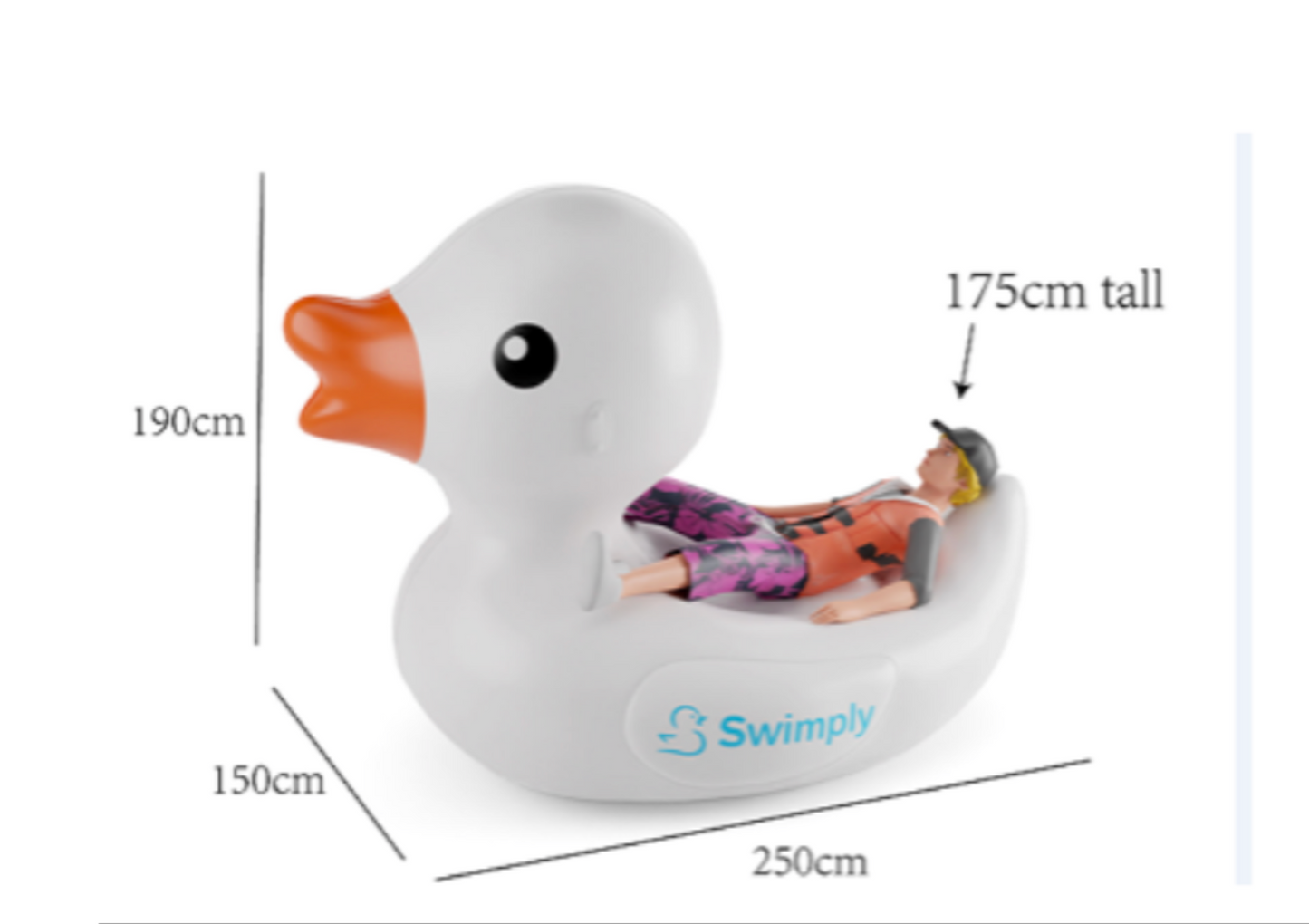 Large Swimply Inflatable Duck
