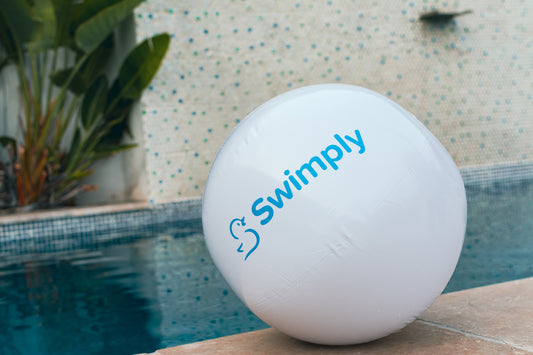 18-inch White Swimply Beach Ball